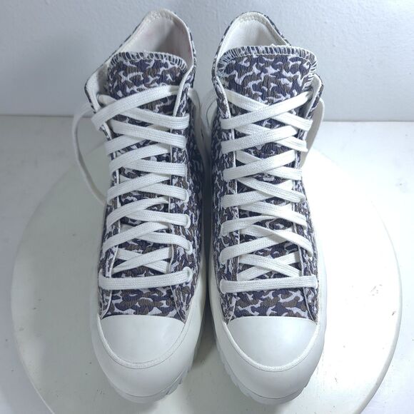 Converse All Star Lugged 2.0 High Platform Women Sz 8.5 Jacquard Sand Dune EUC - Picture 8 of 14